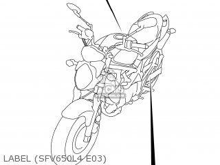 LABEL (SFV650L4 E03) - SFV650A GLADIUS 2014 (L4) USA (E03)