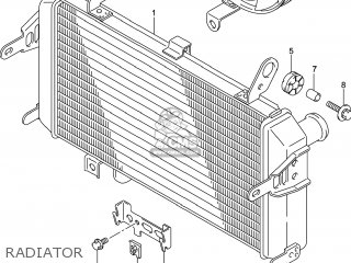 RADIATOR - SFV650A GLADIUS 2014 (L4) USA (E03)