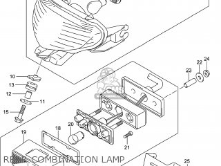 REAR COMBINATION LAMP - SFV650A GLADIUS 2014 (L4) USA (E03)
