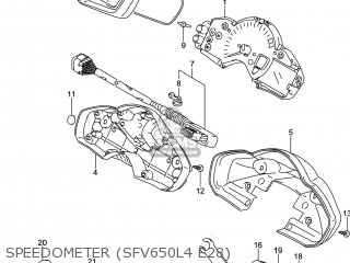 SPEEDOMETER (SFV650L4 E28) - SFV650A GLADIUS 2014 (L4) USA (E03)