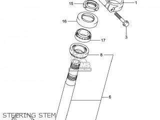 STEERING STEM - SFV650A GLADIUS 2014 (L4) USA (E03)