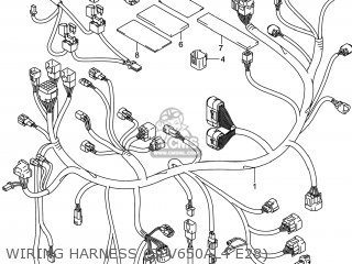 WIRING HARNESS (SFV650AL4 E28) - SFV650A GLADIUS 2014 (L4) USA (E03)
