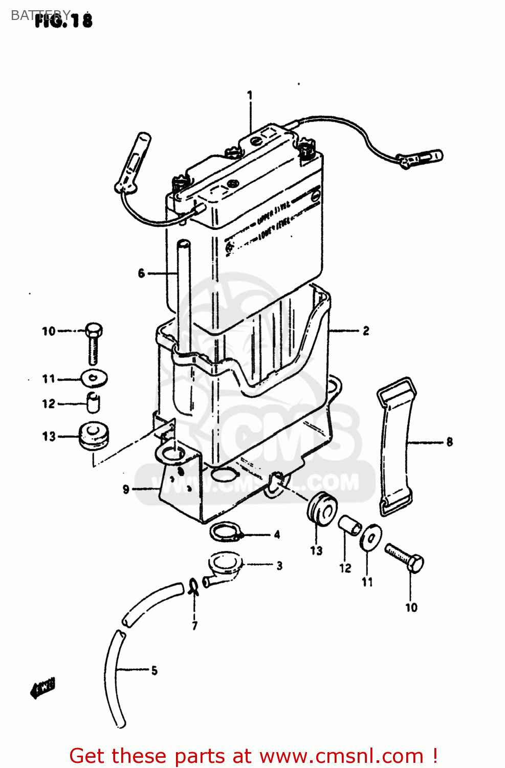 BATTERY SP100 1983 (D) USA (E03)