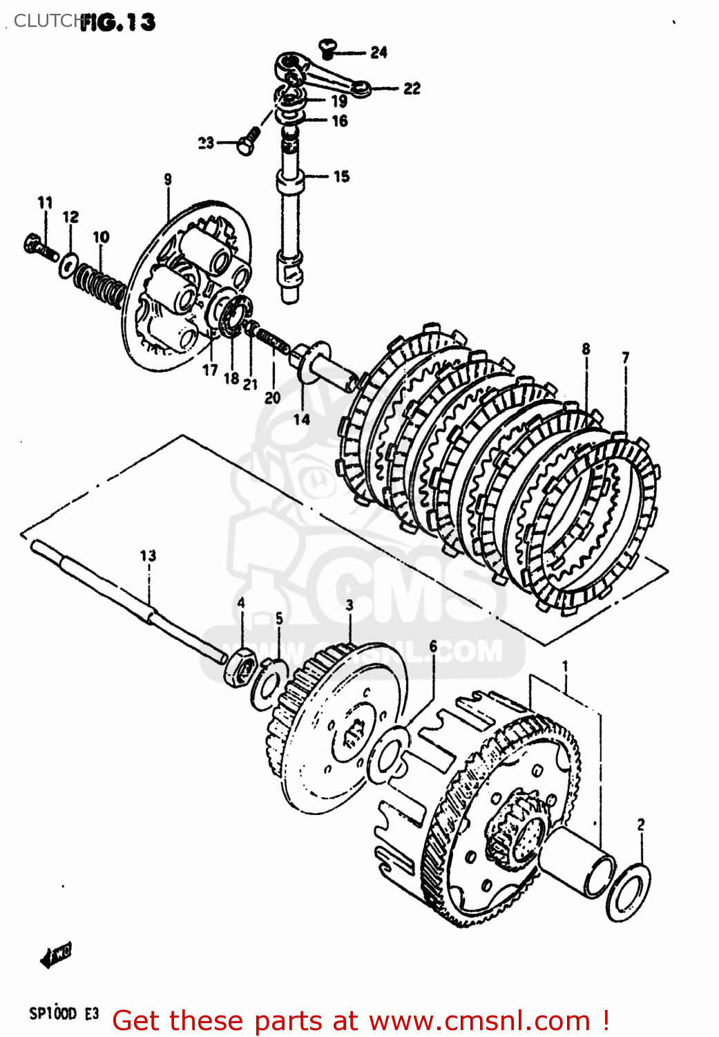 CLUTCH SP100 1983 (D) USA (E03)
