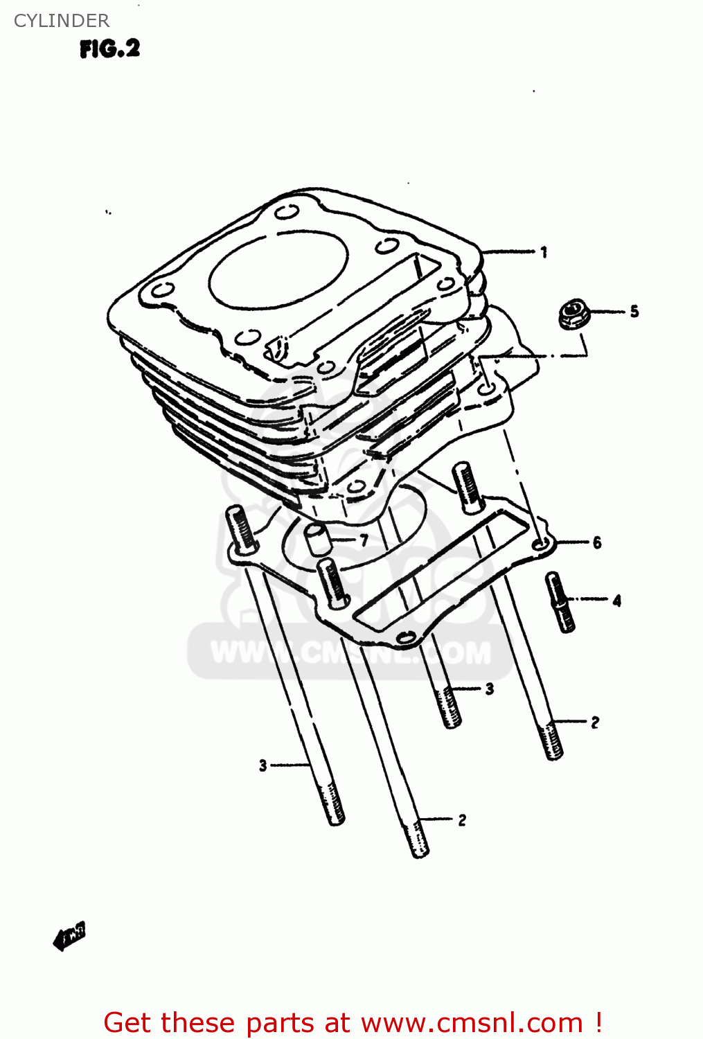 CYLINDER SP100 1983 (D) USA (E03)