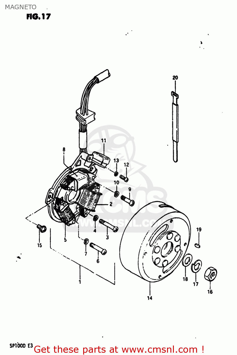 MAGNETO SP100 1983 (D) USA (E03)