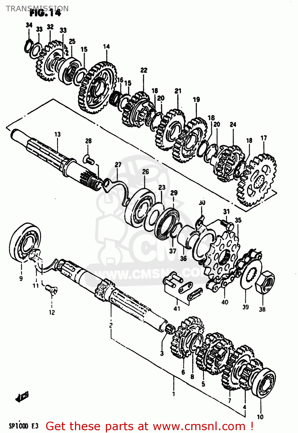 TRANSMISSION SP100 1983 (D) USA (E03)