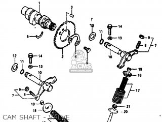 CAM SHAFT - VALVE - SP100 1983 (D) USA (E03)