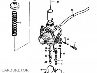 CARBURETOR - SP100 1983 (D) USA (E03)