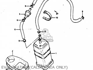 EVAPORATOR (CALIFORNIA ONLY) - SP100 1983 (D) USA (E03)