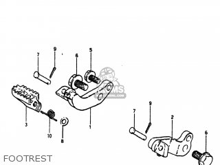 FOOTREST - SP100 1983 (D) USA (E03)