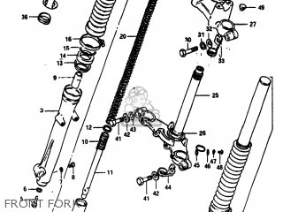 FRONT FORK - SP100 1983 (D) USA (E03)