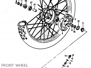 FRONT WHEEL - SP100 1983 (D) USA (E03)