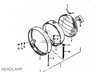 HEADLAMP - SP100 1983 (D) USA (E03)