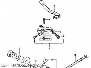 LEFT HANDLE SWITCH - SP100 1983 (D) USA (E03)