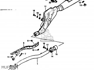 MUFFLER - SP100 1983 (D) USA (E03)