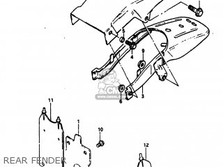 REAR FENDER - SP100 1983 (D) USA (E03)