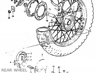 REAR WHEEL - SP100 1983 (D) USA (E03)