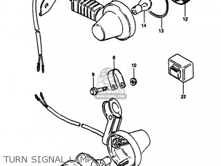 TURN SIGNAL LAMP - SP100 1983 (D) USA (E03)