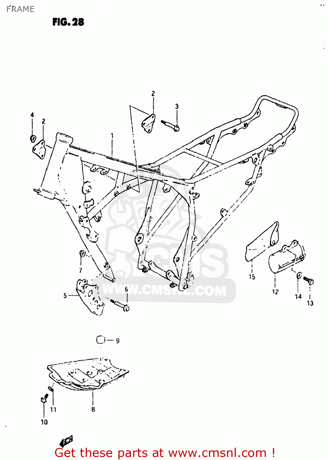 FRAME SP125 1982 (Z) USA (E03)