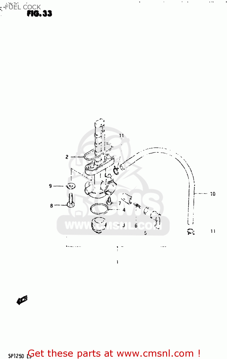 FUEL COCK SP125 1982 (Z) USA (E03)