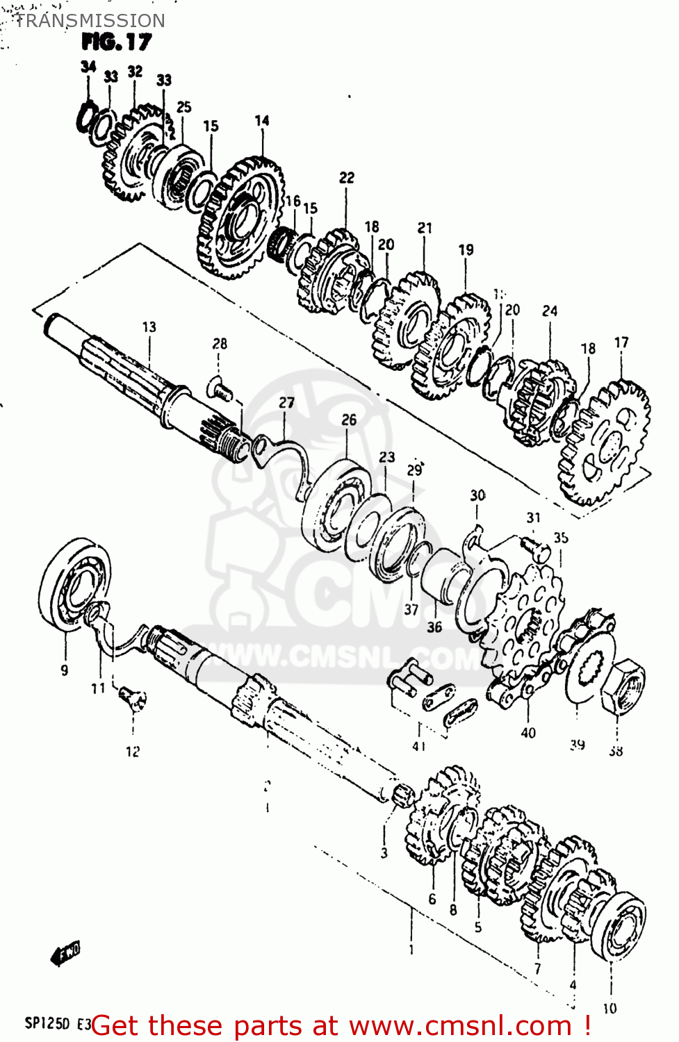 TRANSMISSION SP125 1982 (Z) USA (E03)