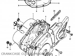CRANKCASE COVER (MODEL Z) - SP125 1982 (Z) USA (E03)