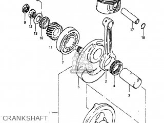 CRANKSHAFT - SP125 1982 (Z) USA (E03)