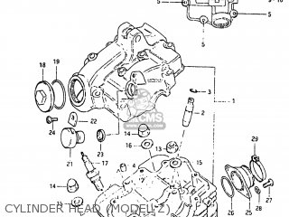 CYLINDER HEAD (MODEL Z) - SP125 1982 (Z) USA (E03)