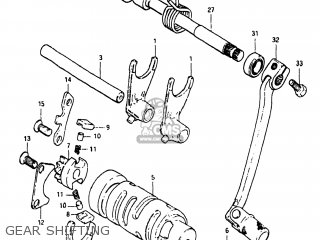 GEAR SHIFTING - SP125 1982 (Z) USA (E03)