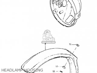 HEADLAMP HOUSING - SP125 1982 (Z) USA (E03)