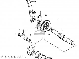 KICK STARTER - SP125 1982 (Z) USA (E03)