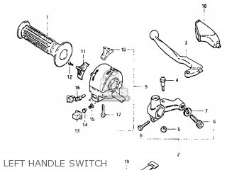 LEFT HANDLE SWITCH - SP125 1982 (Z) USA (E03)
