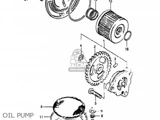 OIL PUMP - SP125 1982 (Z) USA (E03)