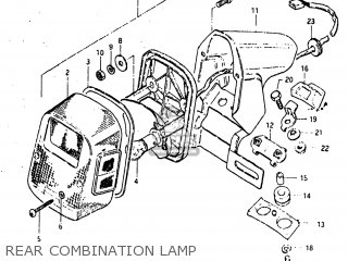 REAR COMBINATION LAMP - SP125 1982 (Z) USA (E03)