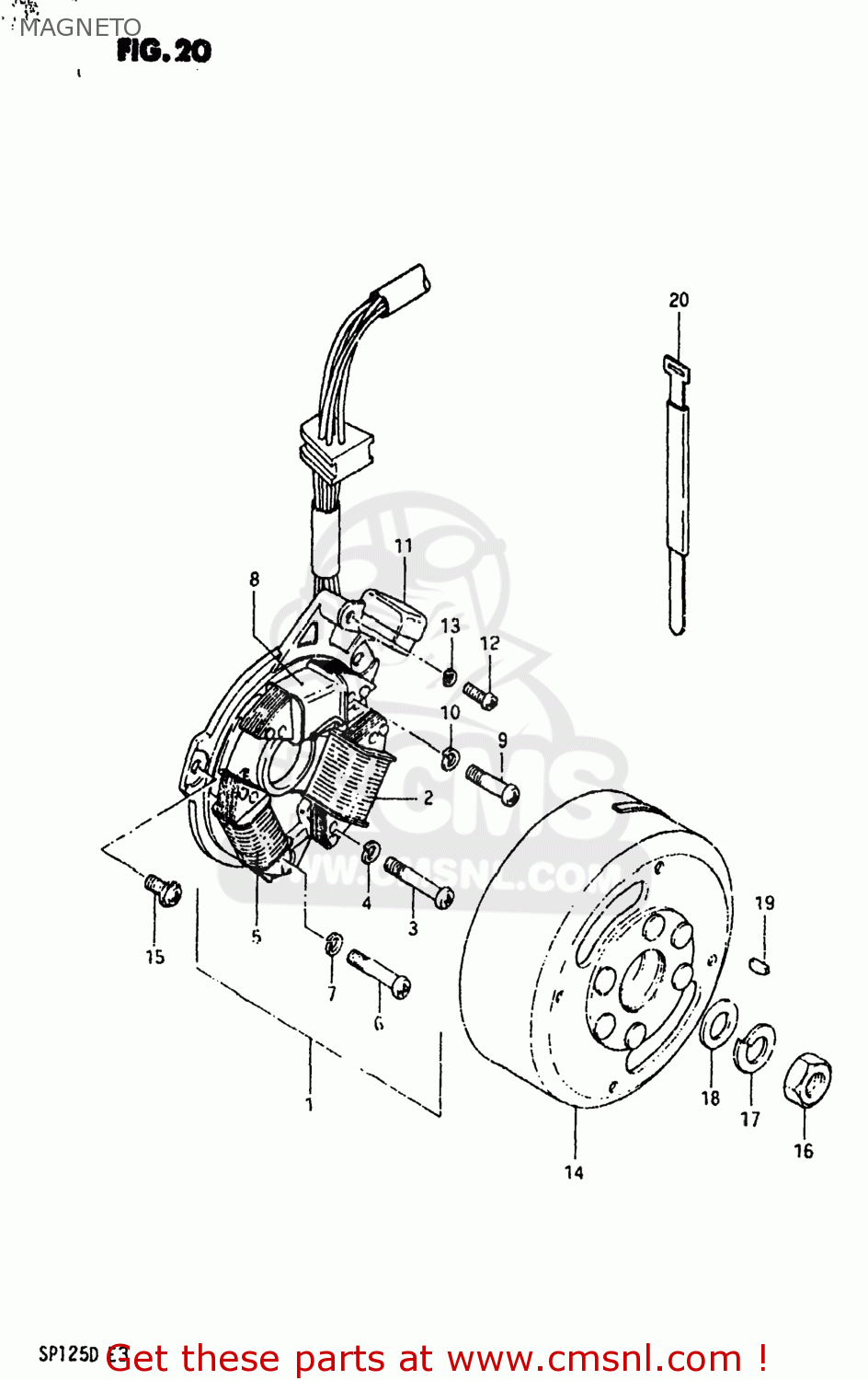 MAGNETO SP125 1983 (D) USA (E03)