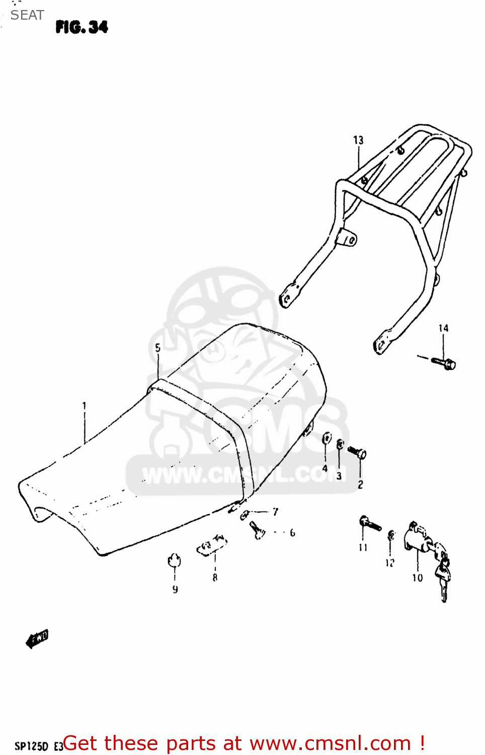 SEAT SP125 1983 (D) USA (E03)