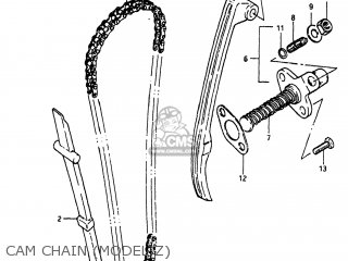 CAM CHAIN (MODEL Z) - SP125 1983 (D) USA (E03)
