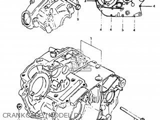 CRANKCASE (MODEL D) - SP125 1983 (D) USA (E03)
