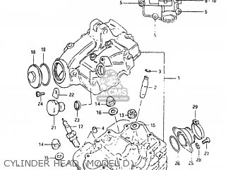 CYLINDER HEAD (MODEL D) - SP125 1983 (D) USA (E03)