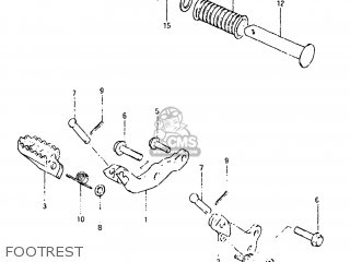 FOOTREST - SP125 1983 (D) USA (E03)