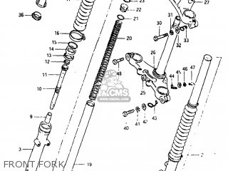 FRONT FORK - SP125 1983 (D) USA (E03)