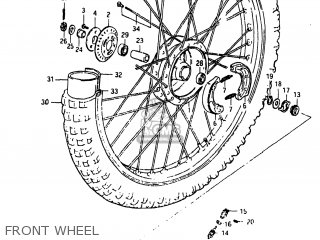 FRONT WHEEL - SP125 1983 (D) USA (E03)