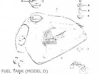 FUEL TANK (MODEL D) - SP125 1983 (D) USA (E03)