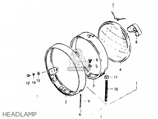 HEADLAMP - SP125 1983 (D) USA (E03)