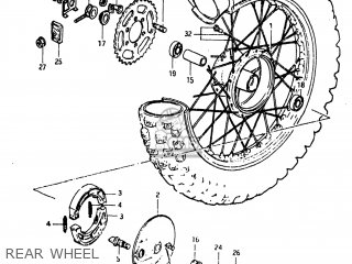 REAR WHEEL - SP125 1983 (D) USA (E03)