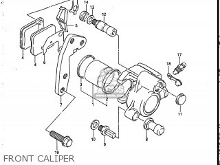 FRONT CALIPER - SP125 1986 (G) USA (E03)