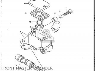 FRONT MASTER CYLINDER - SP125 1986 (G) USA (E03)