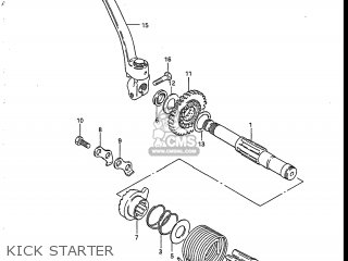 KICK STARTER - SP125 1986 (G) USA (E03)