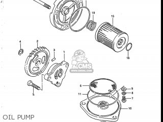 OIL PUMP - SP125 1986 (G) USA (E03)